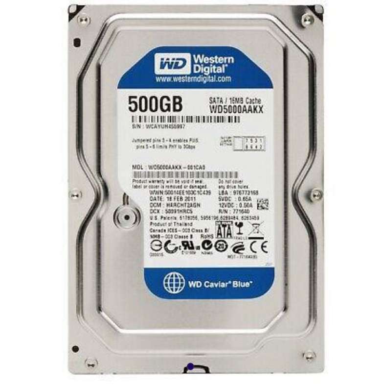 Western Digital 500GB 3.5" Hard Drive