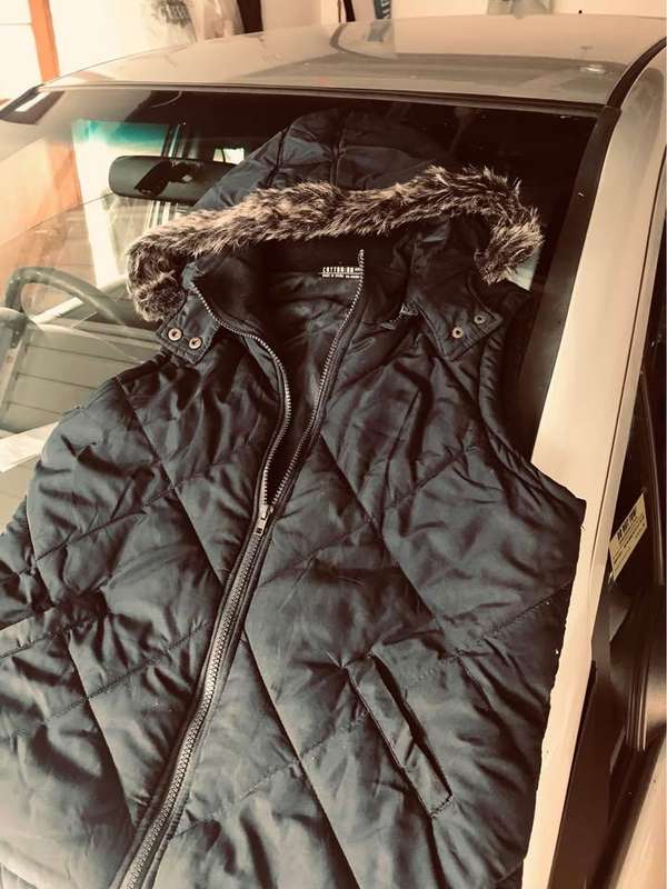 Ladies Puffer Fur Collar Jacket - CottonOn