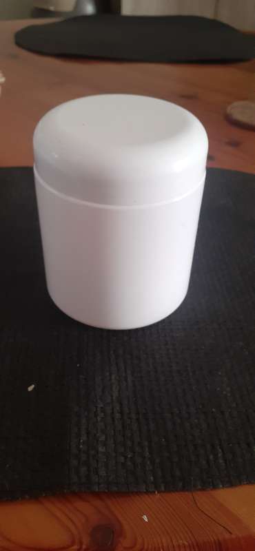 500ml white ointment jar with lid