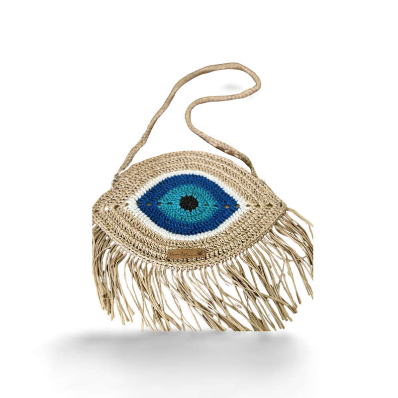 Evil Eye Crochet Bag