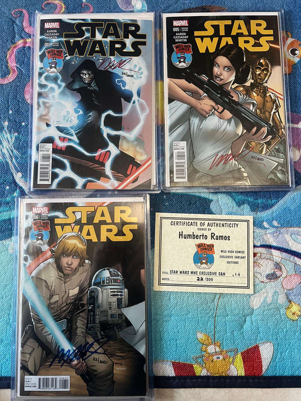 Star Wars Exclusive Signed comics set 22/200