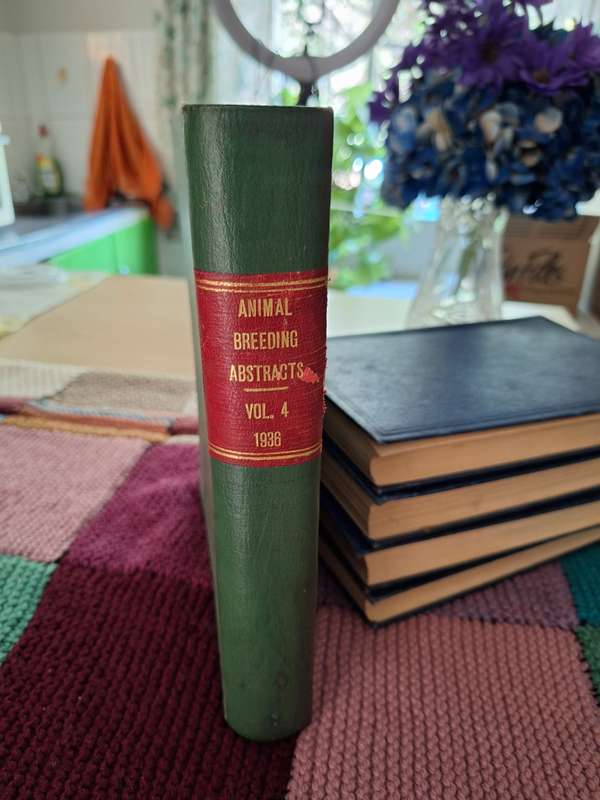 Animal Breeding Abstracts -1936 Imperial bureau of animal genetics. Vol4 No4