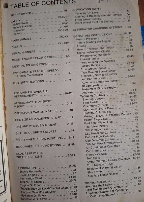 2294 Tractor Operators manual Rac 9-9420 CASE