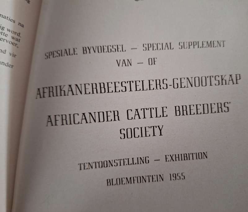 South Africa Stockbreeder and farmer/ Suid Afrikaanse Veeteler en Boer -N & B Eliovson 1956