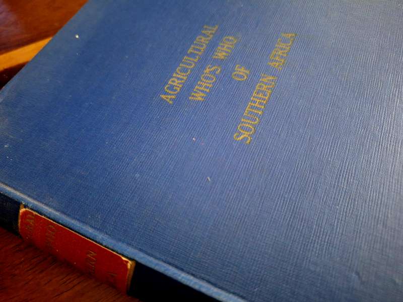 Agricultural who's who of Southern Africa - rare