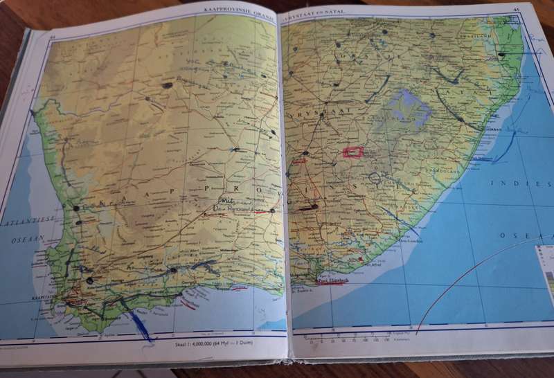 Kollege-Atlas vir SUIDELIKE AFRIKA-Harold Fullard-1961