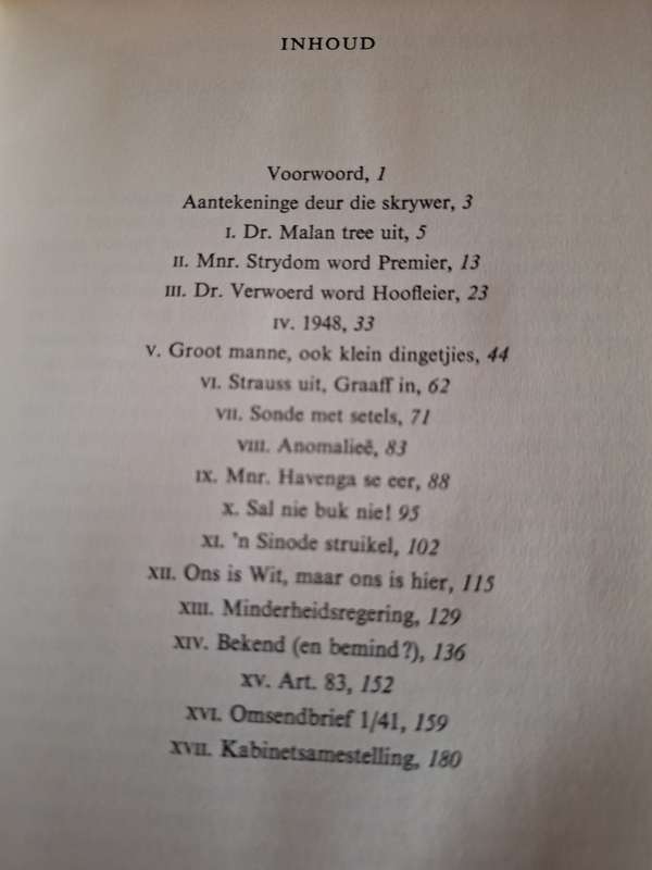 Ons Politiek van Naby -Jan J van Rooyen First edition 1971 Afrikaans text