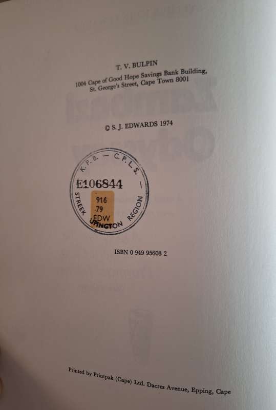 Zambezi Odyssey - SJ Edwards First Edition 1974