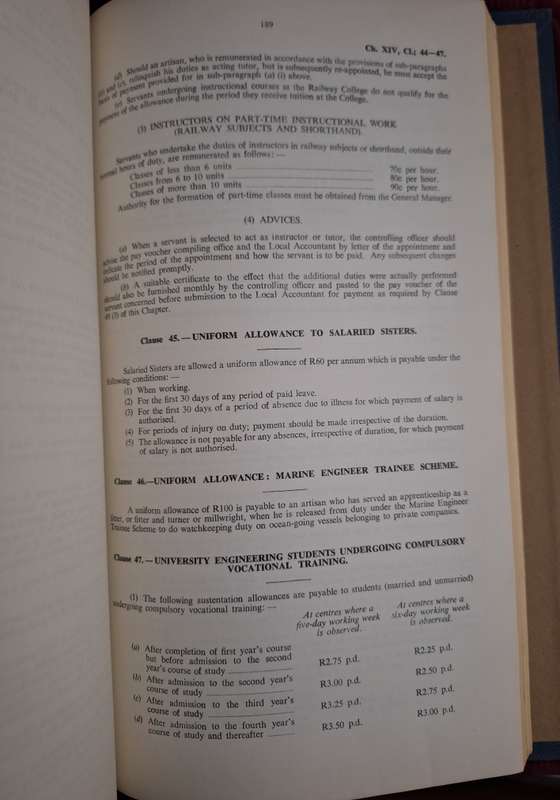 South African Railways. Compendium of Instructions 1965. Timekeeping, Pay-voucher work.