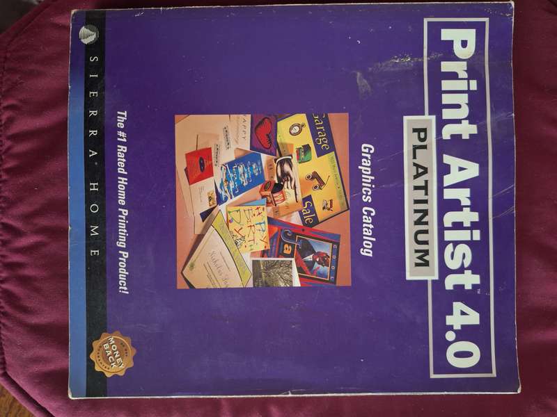 Print Artist 4.0 Platinum Grahics Catalog Sierra home