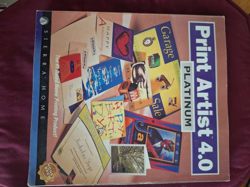 Print Artist 4.0 Platinum/Sierra*Home/The#1 Rated home printing product!