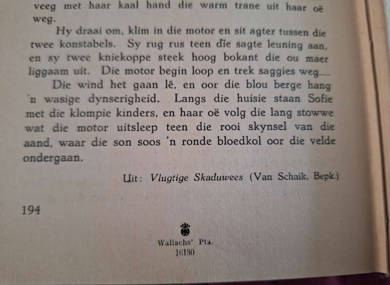 Tien Uitgesoekte Kortverhale /MSB Kritzinger/1936 first edition/Afrikaans Text/rare