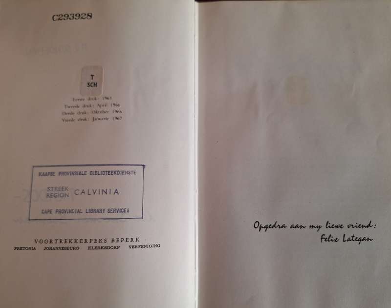 TRADOS-die swerwer-boesman/PJ Schoeman 4th print 1967/Afrikaans text. Rare print year.