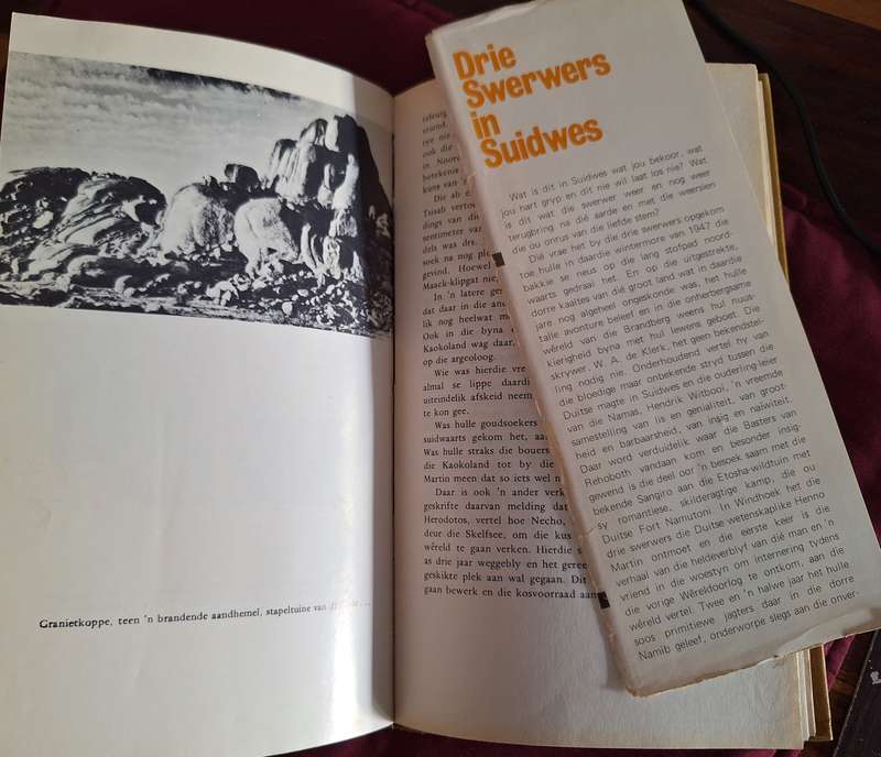 Drie Swerwers in Suidwes-WA de Klerk-1971 rare year printed. Afrikaans Text. First Edition