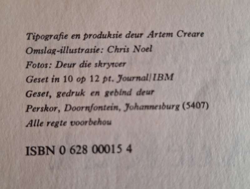 Drie Swerwers in Suidwes-WA de Klerk-1971 rare year printed. Afrikaans Text. First Edition