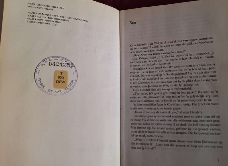 Krygsman Christiaan De Wet-n Lewenskets van Genl. CR de Wet deur Ben Olivier 1971 first Edition