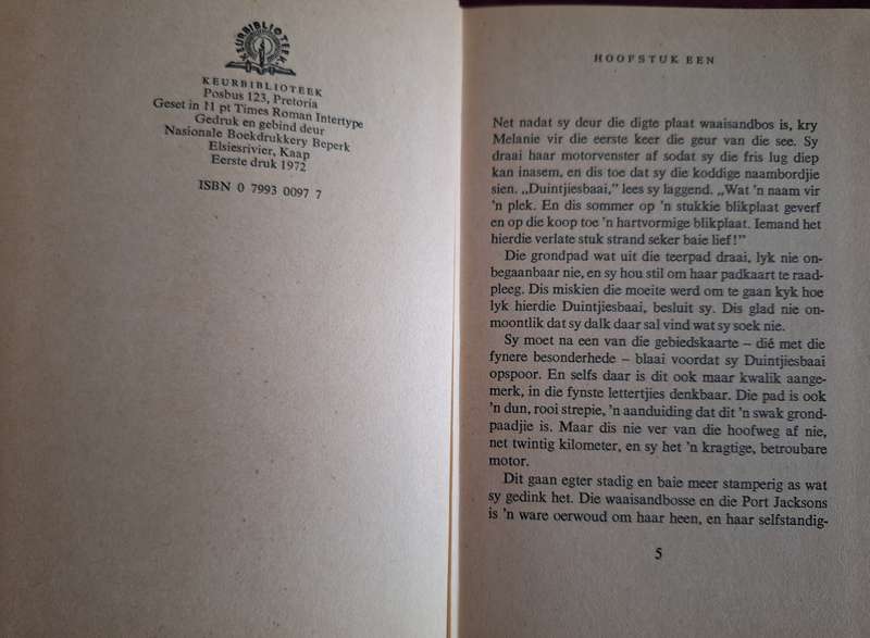 Simfonie van die See - Toek Blignaut First Edition 1972 Afrikaans text Rare