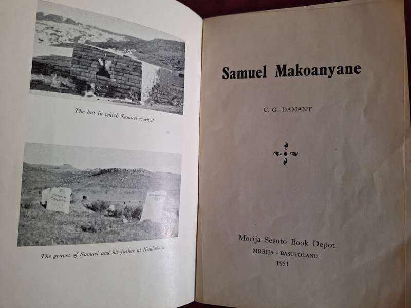 Samuel Makoanyane - CG Damant - 1951 first edition very rare. Morija Sesuto Book Depot