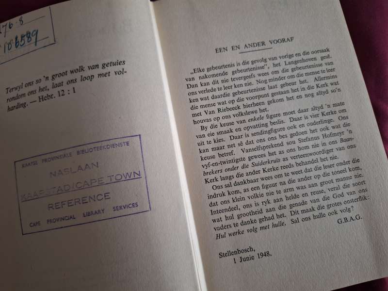 Bouers van Weleer - Prof Dr GBA Gerdener 1951 first edition. Rare