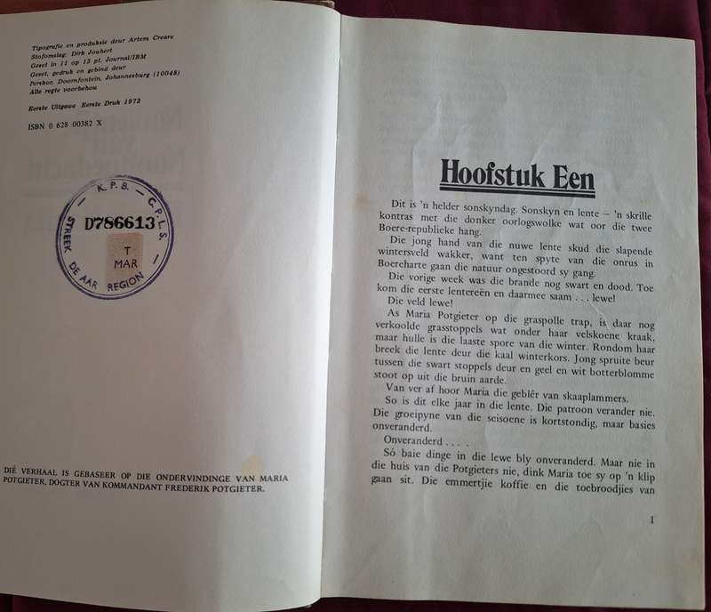 Nooientjie van Nooitgedacht - Empie Maritz 1973 first edition Afrikaans Text