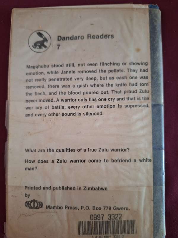 Soul Brother Magqhubu a Zulu Legend by Betjane 1991. Rare print- Mambo press Zimbabwe