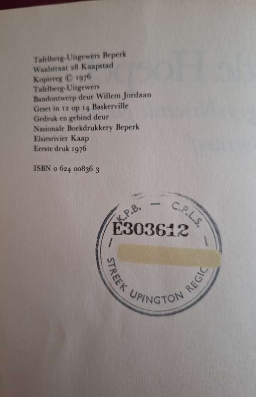Sesde Hoepel - Boerneef - first edition 1976 Afrikaans text. Poetry.