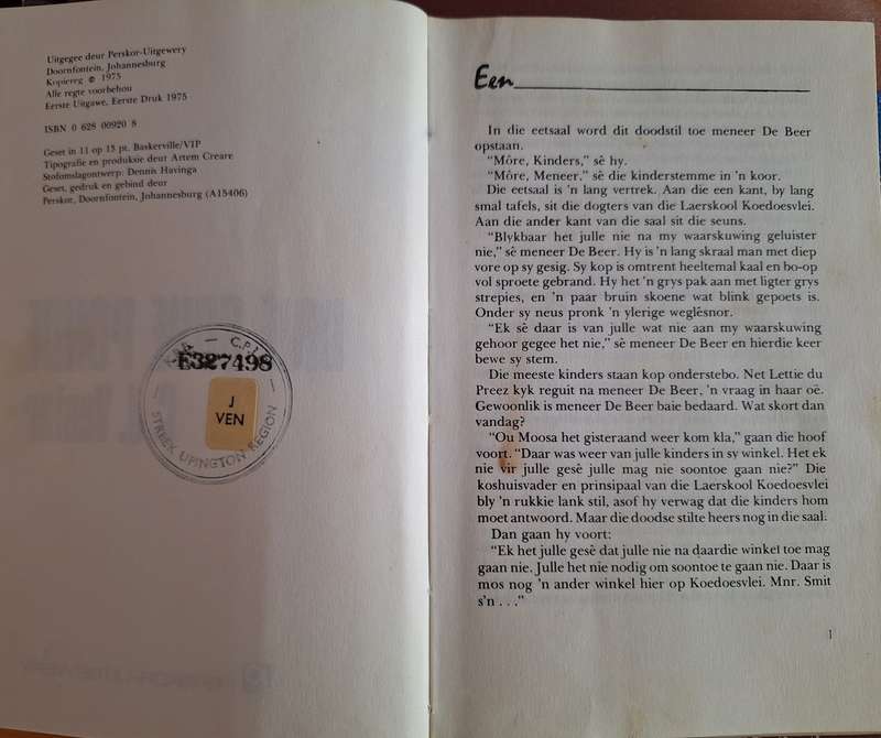 Drie goue ponde - CJ Venter - First edition 1975 Rare Afrikaans text