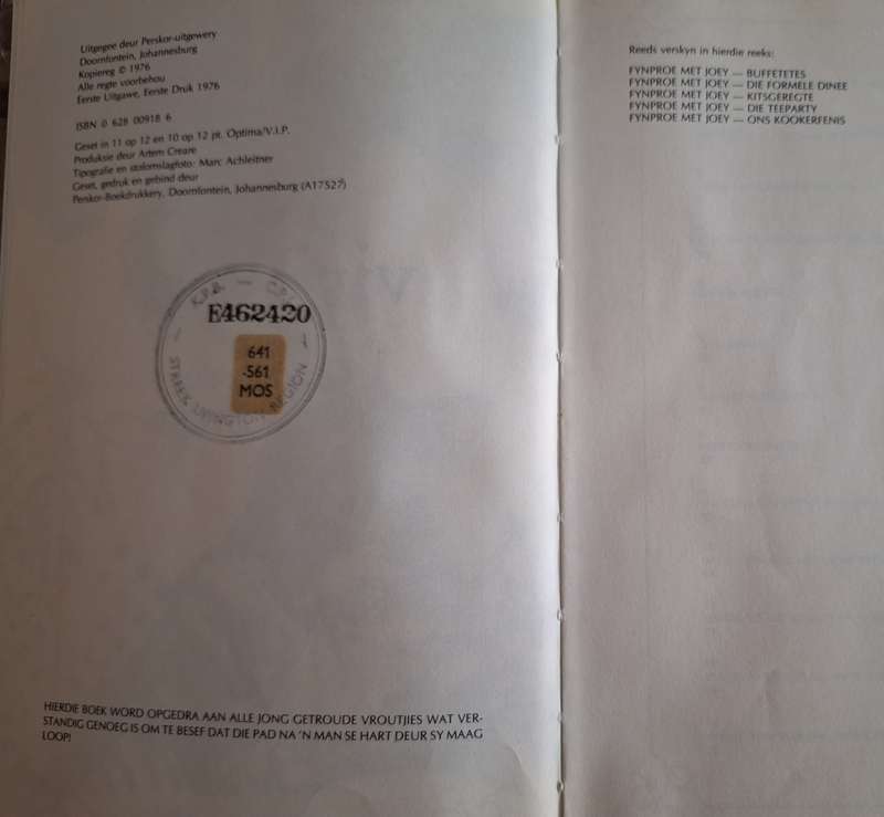 Fynproe met Joey-Net vir twee- Joey Mostert- 1976 first edition / Perskor
