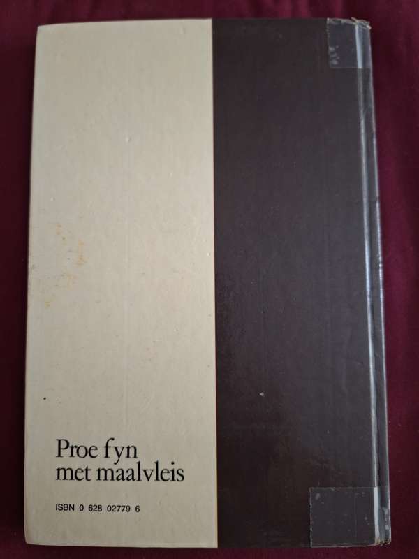 Fynproe met Joey. Maalvleis Joey Mostert first edition 1985 Afrikaans Text