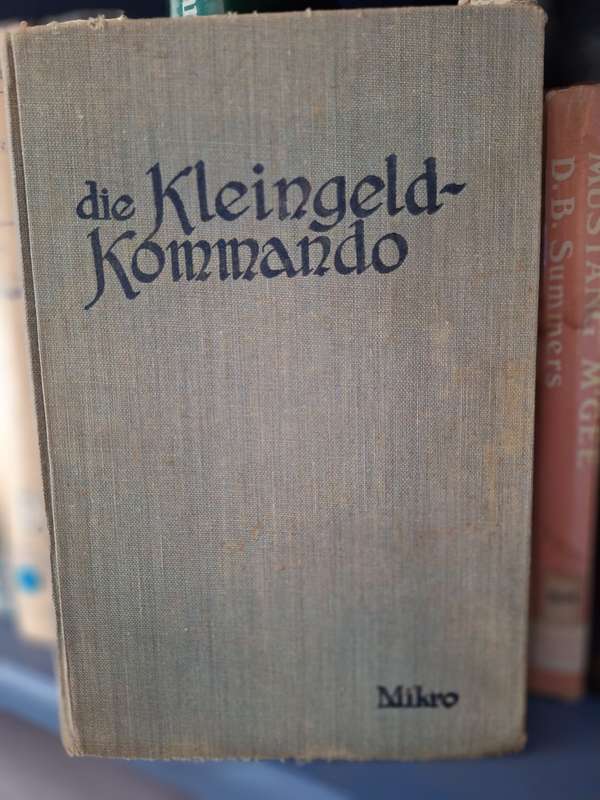 die Kleingeld-Kommando-Mikro-2nd print-1958-rare-Afrikaans Text (AngloBoerWar)