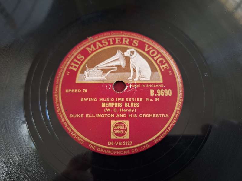 Gramophone His Master Voice - Memphis Blue/Frankie & Johnnie - swing music/ Vinyl Gramophone