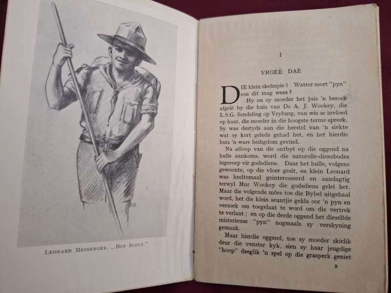 Leonard Messenger (n kort verslag van) Dis heerlik no date 1931? Very rare Afrikaans Text.