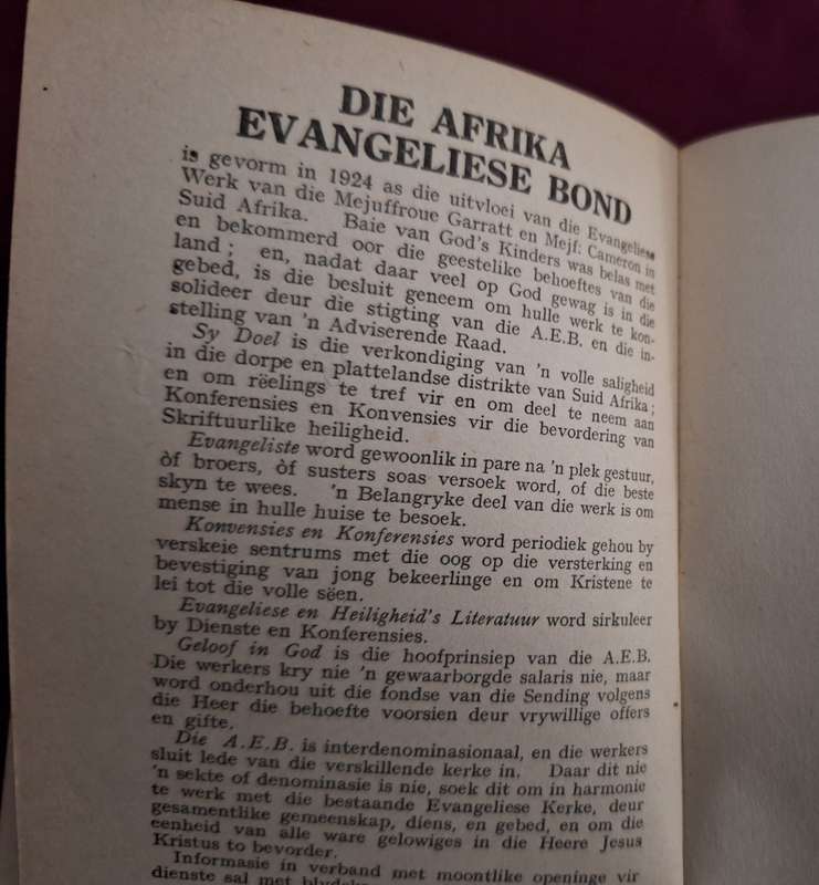 Leonard Messenger (n kort verslag van) Dis heerlik no date 1931? Very rare Afrikaans Text.