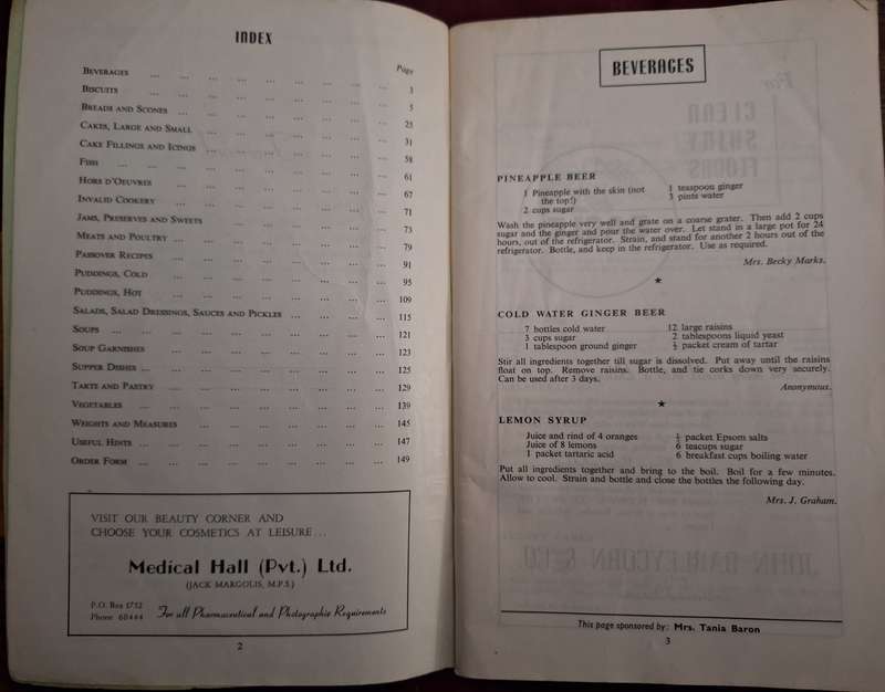 The new cavalcade of Recipes by The Bulawayo Women's Zionist Society. Mrs.AH Ralstein