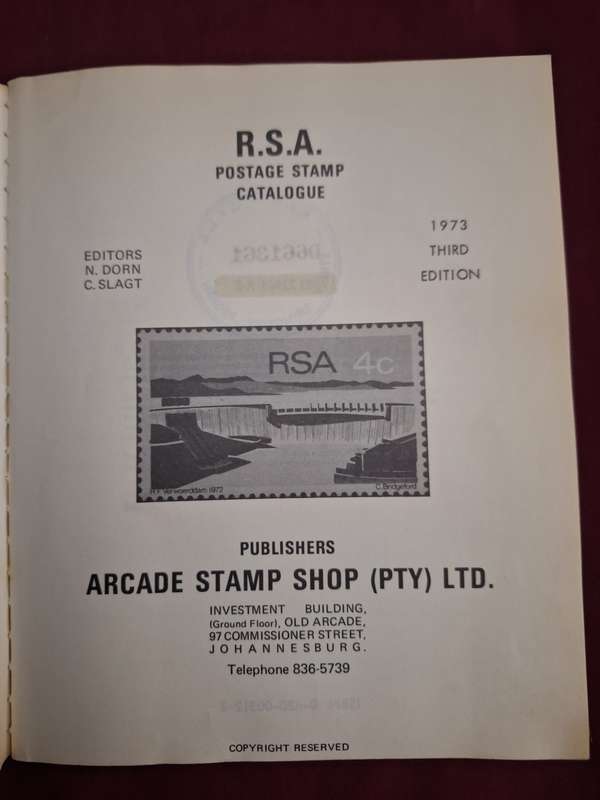 R.S.A. Posage Stamp Catalogue 1973 - Editors N Dorn/C Slagt English Text.