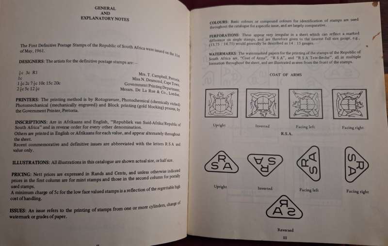 R.S.A. Posage Stamp Catalogue 1973 - Editors N Dorn/C Slagt English Text.