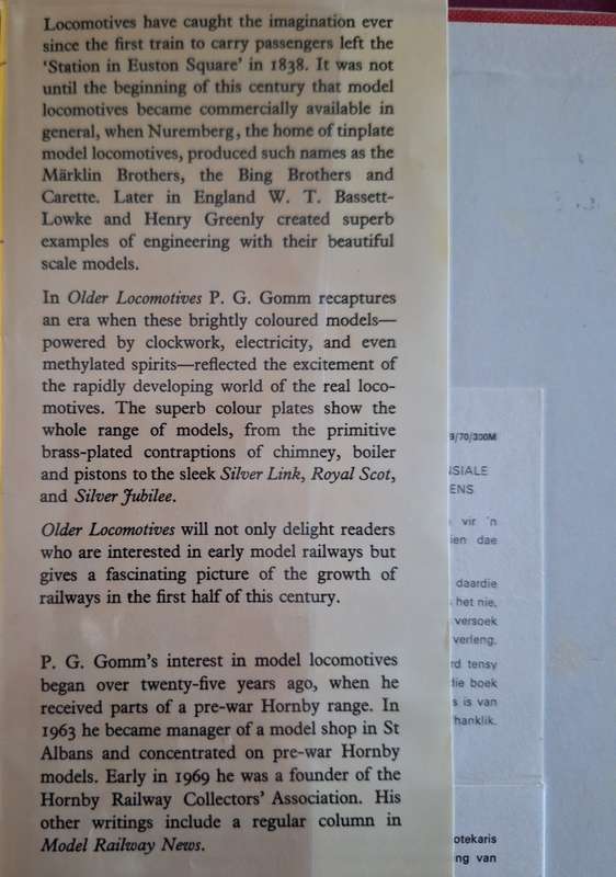 Older Locomotives(1900-42)PG Gomm Troy model club series 1st edition 1970