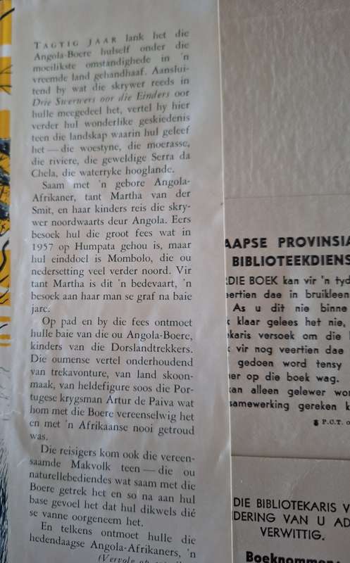n Swerwer op die Sonpad - WA de Klerk -  1959 - Afrikaans Text