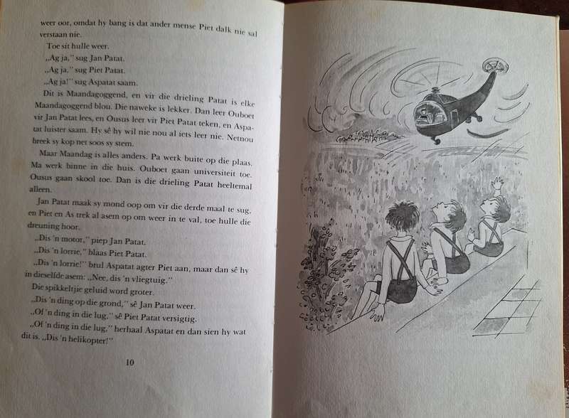 Die Petaljes van die Drie Patatte- Pieter W Grobbelaar-1977 1st edition. Afrikaans text