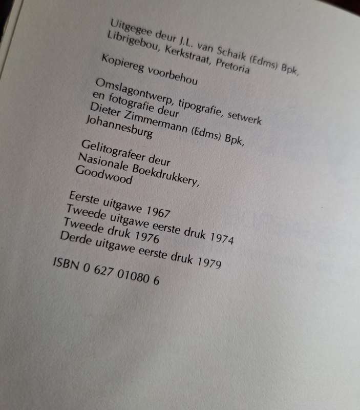 Beginsels van die Prysteorie - F van den Bogaerde - Afrikaans edition very rare- 1979