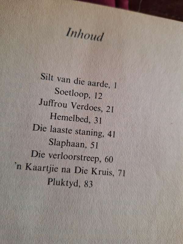 Silt van die aarde - E Kotze - 1986 1st edition - Afrikaans Text - Scarce. Short Stories.