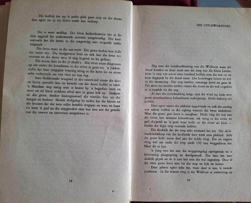 Langs die Buffelpad-Evert F Potgieter-Rare-1965 1st edition. Afrikaans Text.