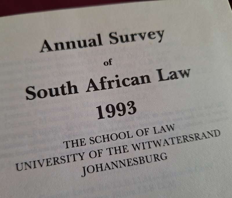 Annual Survey of South African Law 1993