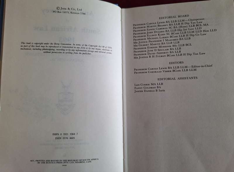 Annual Survey of South African Law 1993