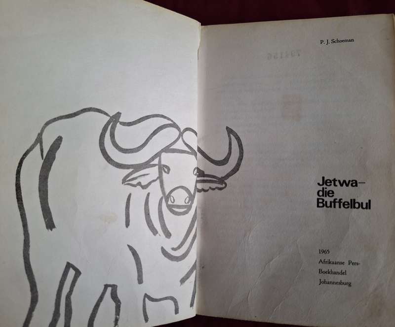Jetwa- die Buffelbul -1965 very scarce, PJ Scoeman. Afrikaans text.