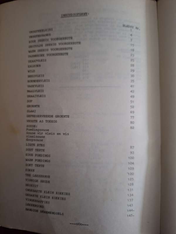 Recipes given to the Charlotte Theron Kinderhuis Betlehem-Afrikaans Cooking