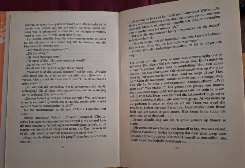 Witrot en sy Stoker- Etienne Cattin 1966 /Afrikaans text (Trains)