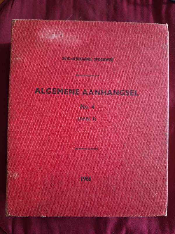 Suid-Afrikaanse Spoorwee/ Algemene Aanhangsel No 4 Deel 1 - 1966 (trains)