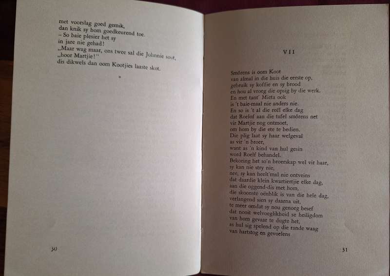 MARTJIE - Jan F E Celiiers - 1959 print - rare. Afrikaans Poetry.