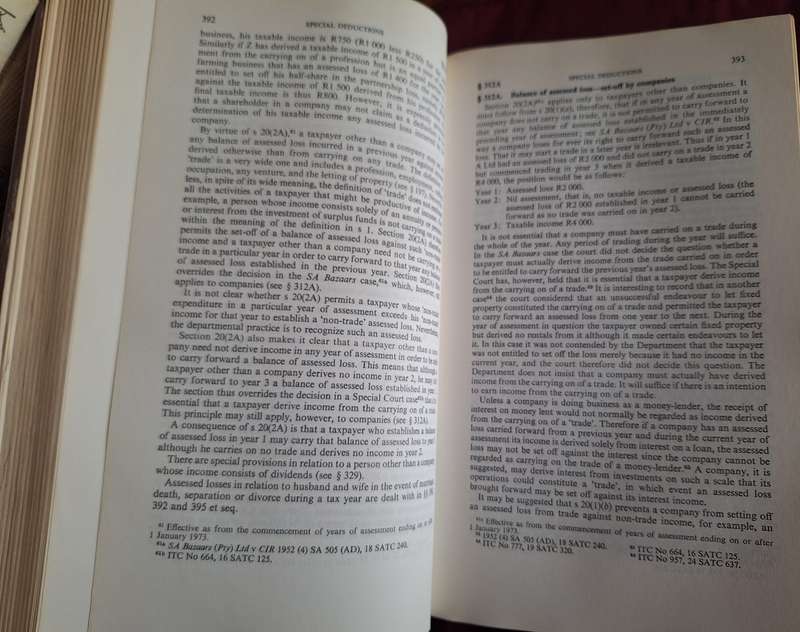 Silke on SOUTH AFRICAN INCOME TAX -AS Silke 8th edition 1975 English Text